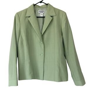 Pendleton virgin wool pastel green blazer single breasted lightweight blazer L